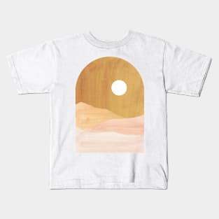 Abstract boho landscape Kids T-Shirt